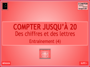 Compter jusqu'à 20 : Entrainement (4)