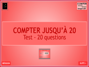 Compter jusqu'à 20 : Test