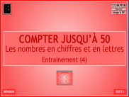 Compter jusqu'à 50 : Entrainement (4)