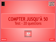 Compter jusqu'à 50 : Test