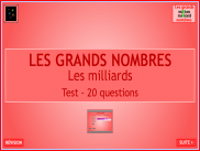 Test : Les milliards