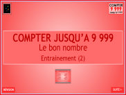 Compter jusqu'à 9 999 - Entrainement (2)