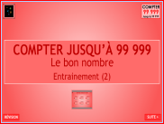 Compter jusqu'à 99 999 - Entrainement (2)