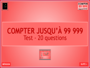 Compter jusqu'à 99 999 - Test