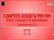 Compter jusqu'à 999 999 - Entrainement (3)