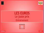 Compter les euros : le juste prix