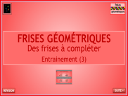 Repérage : Compléter des frises (3)