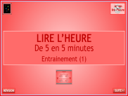 Lire l'heure - De 5 en 5 minutes (1)