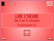 Lire l'heure - De 5 en 5 minutes (2)