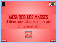 Mesurer les masses - Utiliser une balance - Entrainement (02)