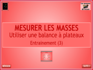 Mesurer les masses - Utiliser une balance - Entrainement (03)