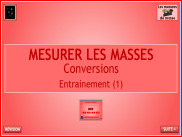 Mesurer les masses - Entrainement (01)