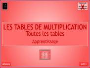 Toutes les tables de multiplication