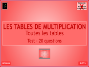 Toutes les tables de multiplication