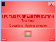 Toutes les tables de multiplication