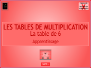 La table de multiplication par 6