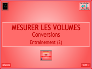 Mesurer les volumes - Entrainement (2)