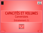 Mesurer les volumes - Entrainement (4)