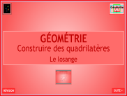 Géométrie : Construire un losange