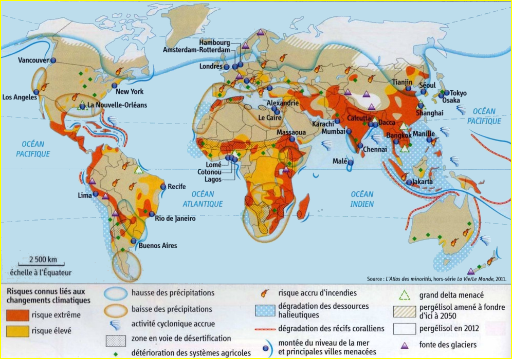 Les risques de catastrophes climatiques dans le monde