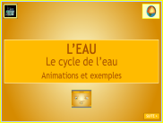 Le cycle de l'eau : animations